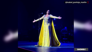 Isabel Pantoja, muy emocionada tras su regreso a Puerto Rico