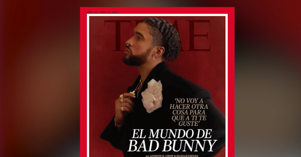 Bad Bunny, la primera portada totalmente en español de Time