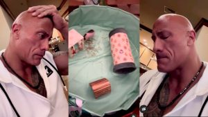 Mira papá... The Rock regresa de viaje y encuentra que sus hijas llevaron 2 mascotas nuevas