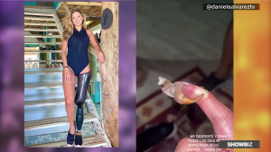 Daniela Álvarez sufre la dura mordedura de un cangrejo