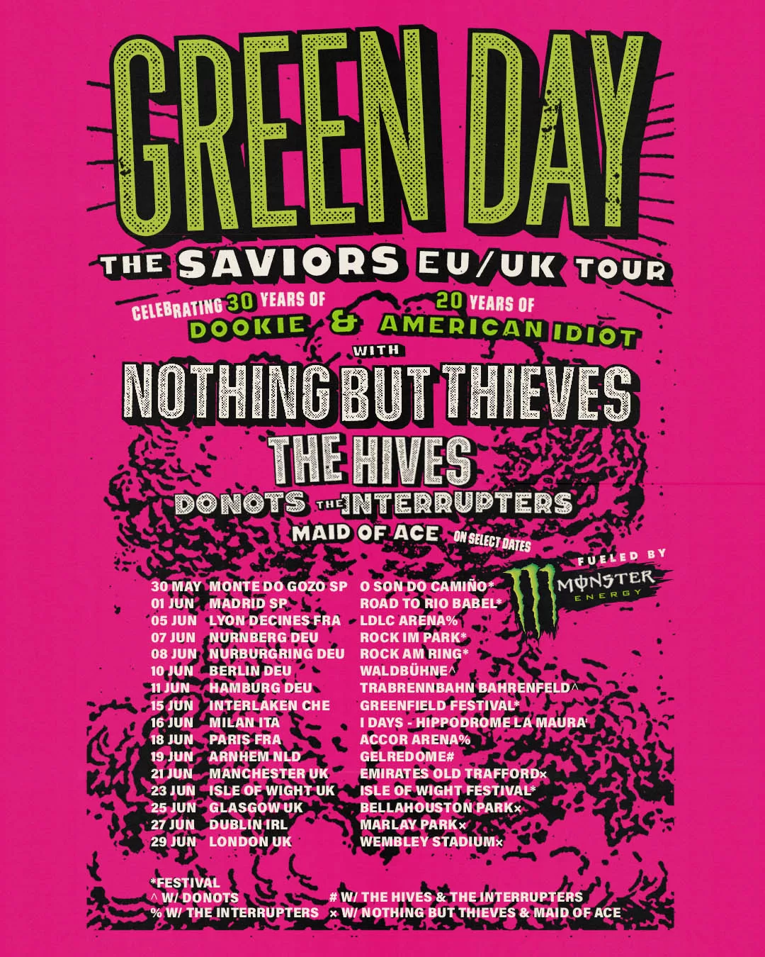 Green Day en concierto en Madrid en junio de 2024: entradas y detalles 5 green day europa 2024 jpg