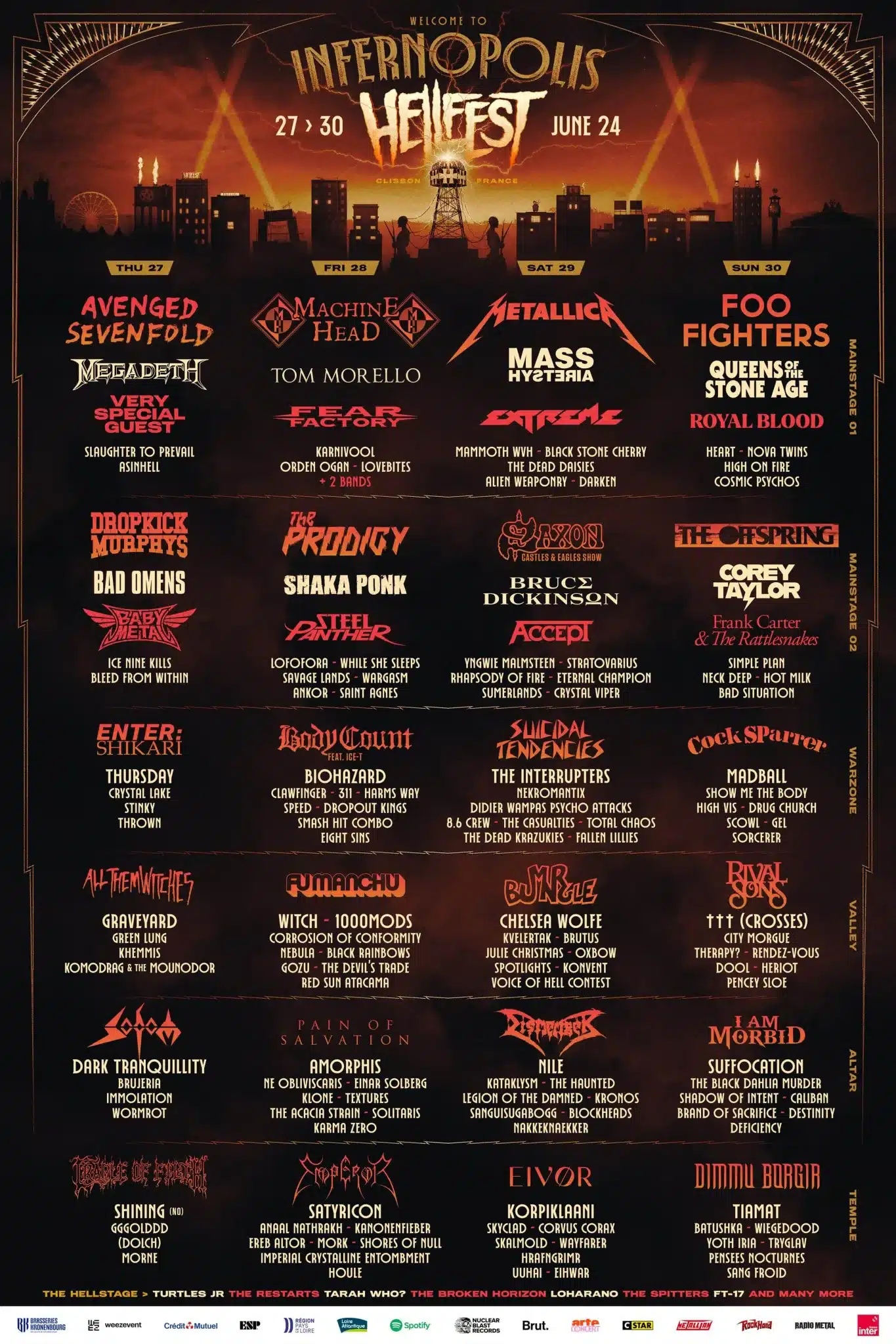 Hellfest 2024 con Avenged Sevenfold, Machine Head, Metallica o Foo Fighters: cartel completo, entradas y detalles 6 hellfest 2024 scaled