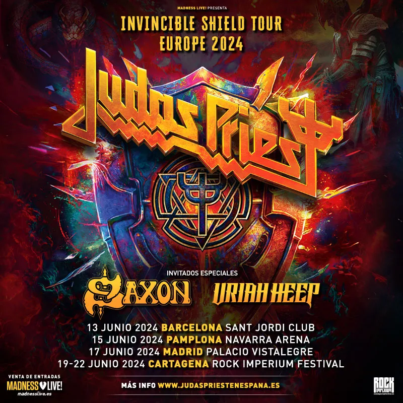 Conciertos de Judas Priest con Saxon y Uriah Heep en España en 2024: ciudades, entradas y detalles 5 judas priest saxon uriah heep 2024 jpg