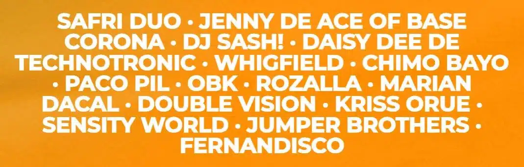 Love the 90s Bilbao en diciembre de 2023 con Safri Duo, Corona o Whigfield: cartel, entradas y detalles 6 love the 90s bilbao jpg