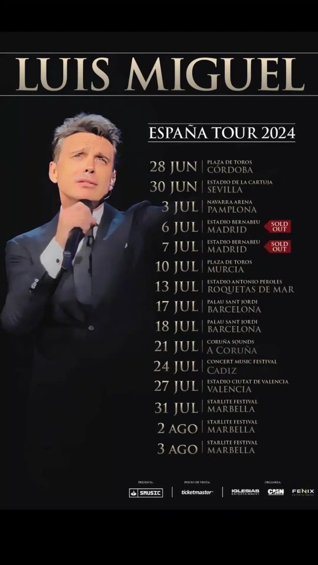 Luis Miguel confirma 15 conciertos por España en 2024: ciudades, entradas y detalles 6 luis miguel espana 2024 jpg
