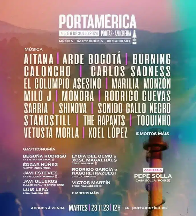 Portamérica 2024: cartel con Aitana, Arde Bogotá y más, abonos y detalles 6 portamerica 2024 jpg