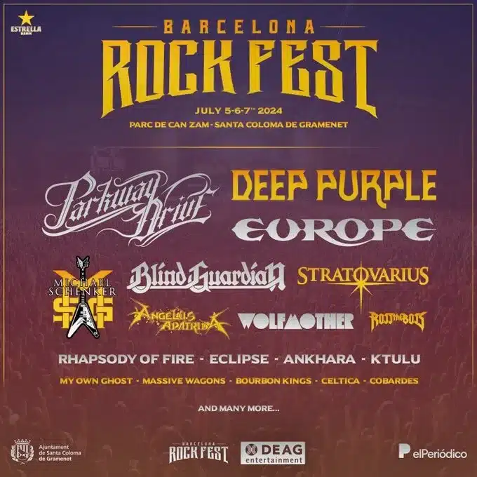 Barcelona Rock Fest 2024 con Parkway Drive, Deep Purple o Europe: cartel, entradas y detalles 6 GB6fejJXAAAk8we jpg