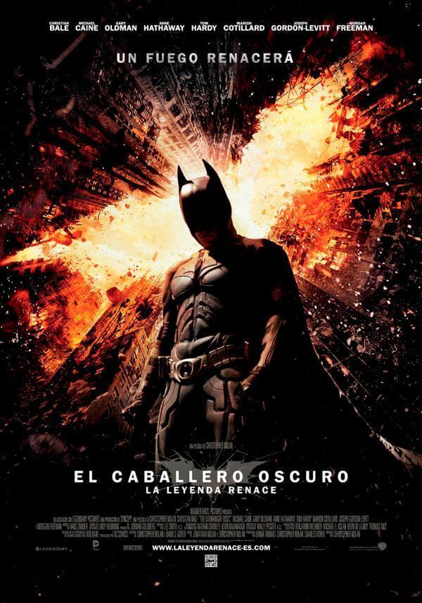 El caballero oscuro: La leyenda renace, banda sonora y canciones del fin de la trilogía sobre Batman de Nolan 6 Póster de El caballero oscuro La leyenda renace