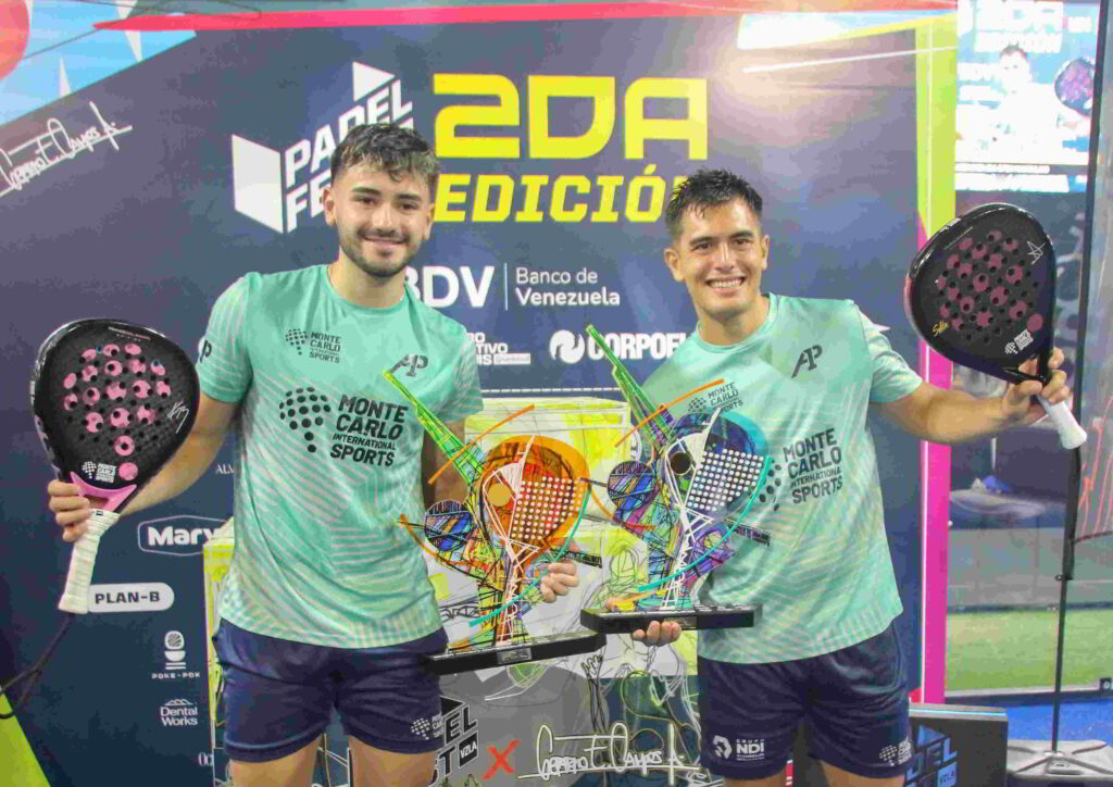 Maxi Arce y  Franco Dal Bianco por Argentina ganaron el Padel Fest Venezuela