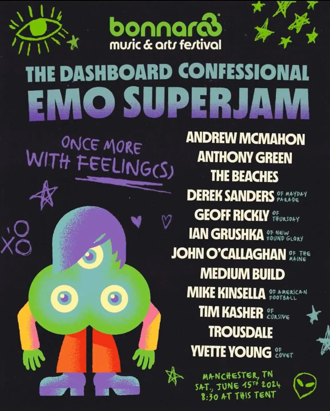 Watch: The Dashboard Confessional Stage Emo Superjam at Bonnaroo, with Paramore, American Football, Jimmy Eat World and Blink-182 Covers