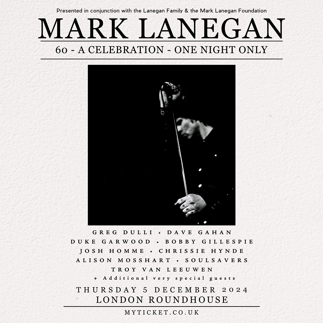 Mark Lanegan tribute concert poster