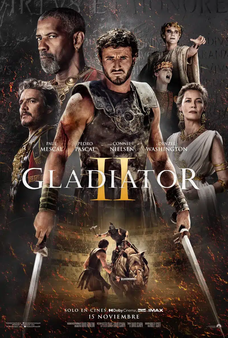 Gladiator II, banda sonora y canciones de la película 4 gladiataor 2 poster ES jpg