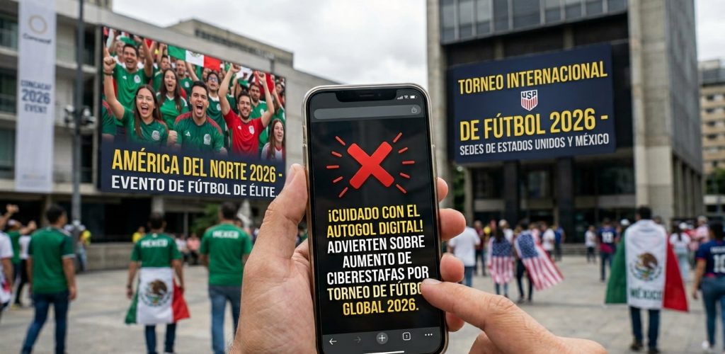 ¡Cuidado con un autogol digital! Advierten sobre ciberestafas por el Mundial 2026