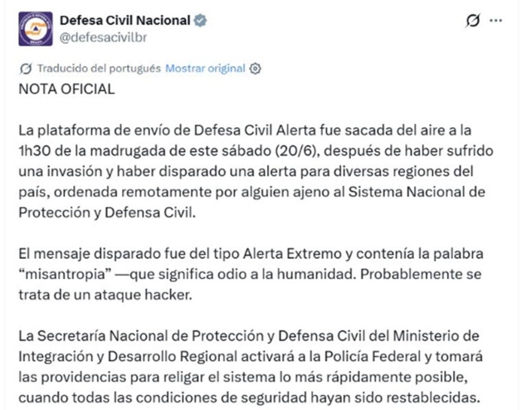 Falsas llamadas: Alertas en Brasil de “emergencia extrema” inquietaron a la población 1 Imagen complementaria 1