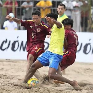 Brasil ganó a Venezuela en semifinales del Sudamericano Sub-20 de Fútbol Playa