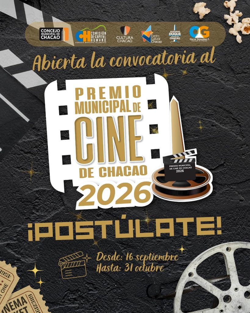 Abrieron las postulaciones para el Premio Municipal de Cine de Chacao 1 Imagen que acompana el texto de la nota