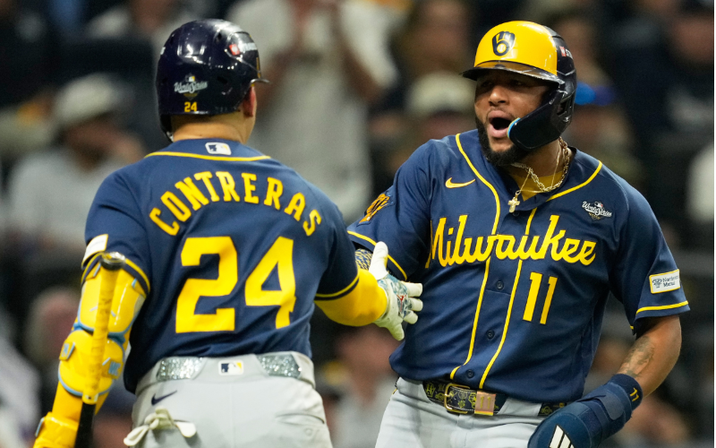 Jackson Chourio y William Contreras