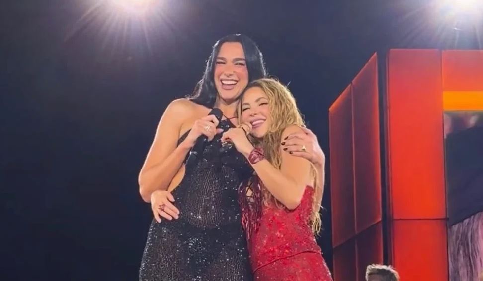 Shakira y Dua Lipa se juntaron en Madrid y sorprendieron al público 1 Shakira y Lipa Espana